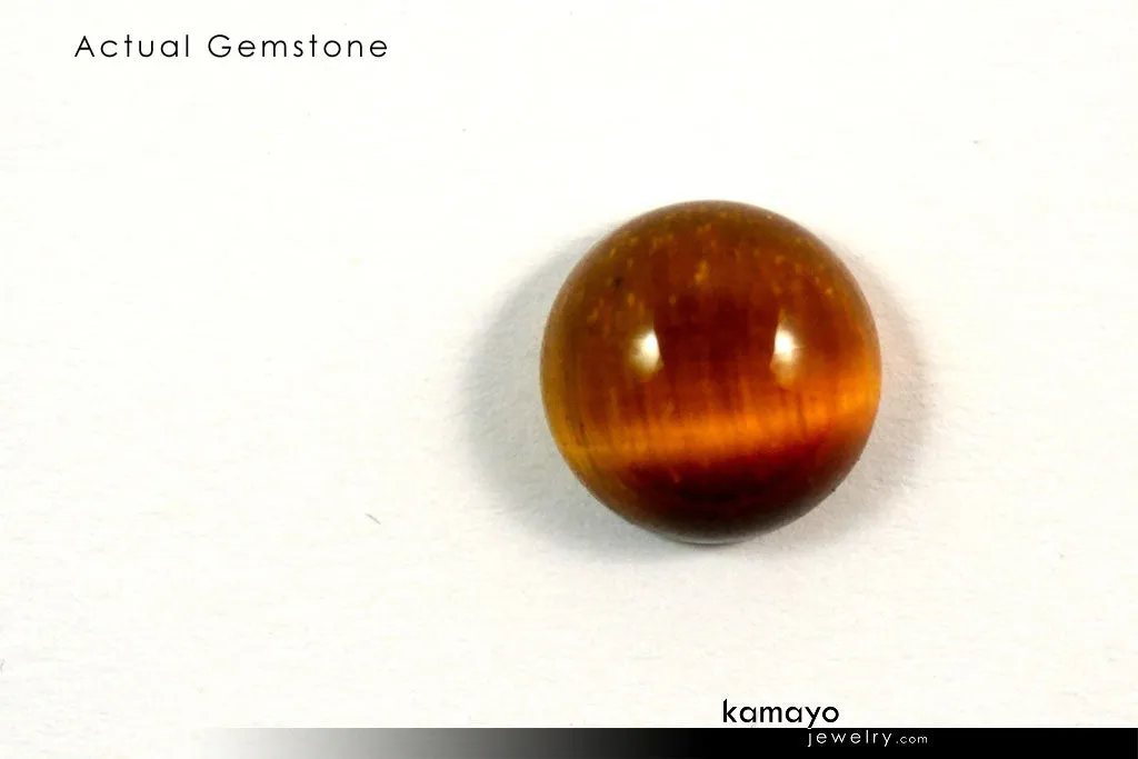 TIGER EYE GEMSTONE - 10mm Round Yellow Tigers Eye Loose Stone