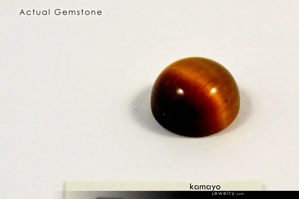 TIGER EYE GEMSTONE - 10mm Round Yellow Tigers Eye Loose Stone