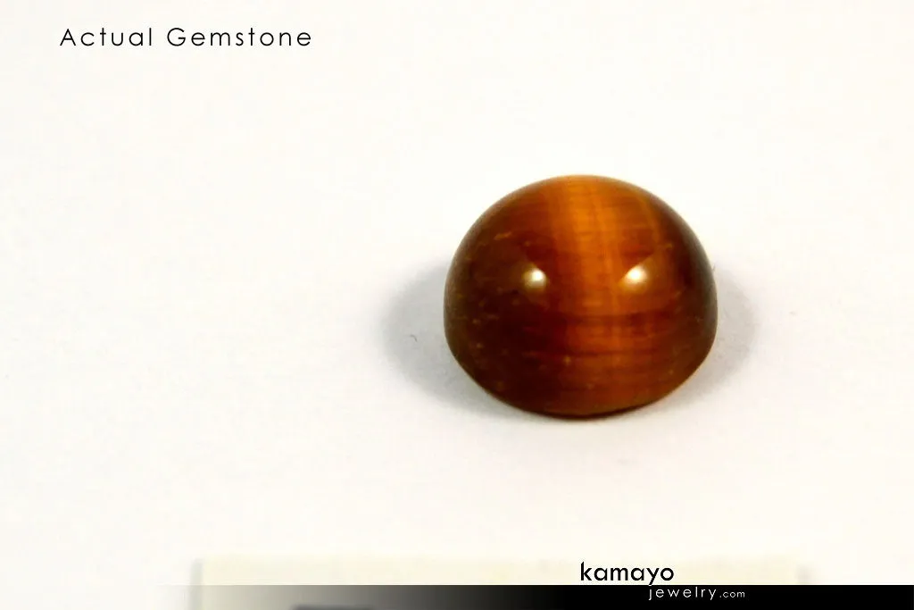 TIGER EYE GEMSTONE - 10mm Round Yellow Tigers Eye Loose Stone