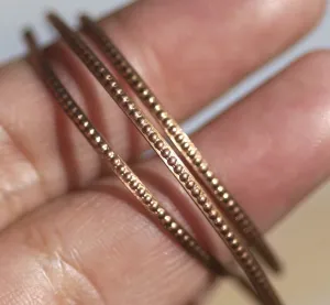 Tiny Ring Stock Wire with Dot Pattern
