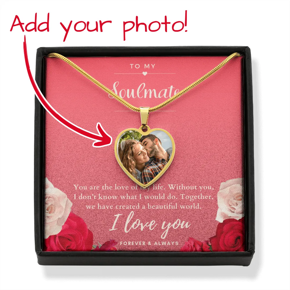 To my soulmate personalized photo