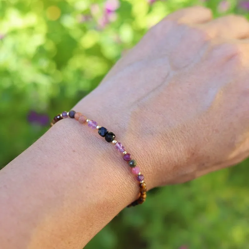 Tourmaline & Amethyst Luxury Bracelet