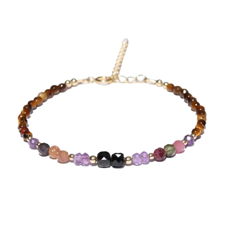 Tourmaline & Amethyst Luxury Bracelet