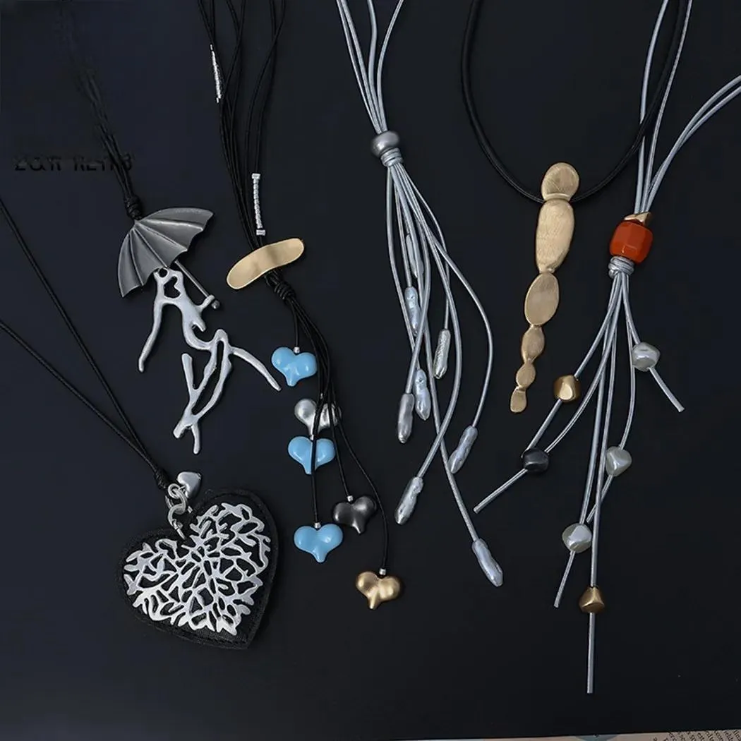 Trending Long Geometric Products Women's Jewelry Neck Chain Necklaces & Pendants