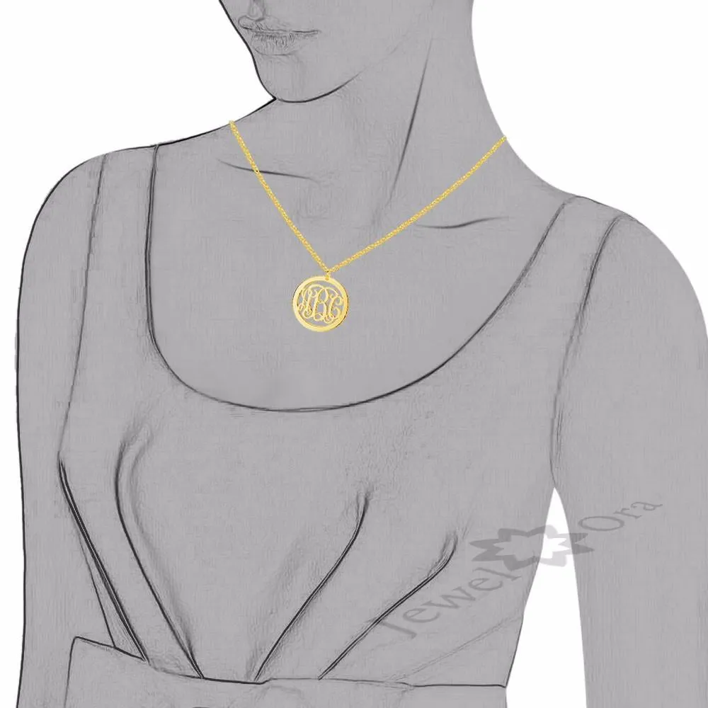 Trendy Personalized 925 Sterling Silver Monogram Necklace Unique Names DIY Best Friend Gift With Box