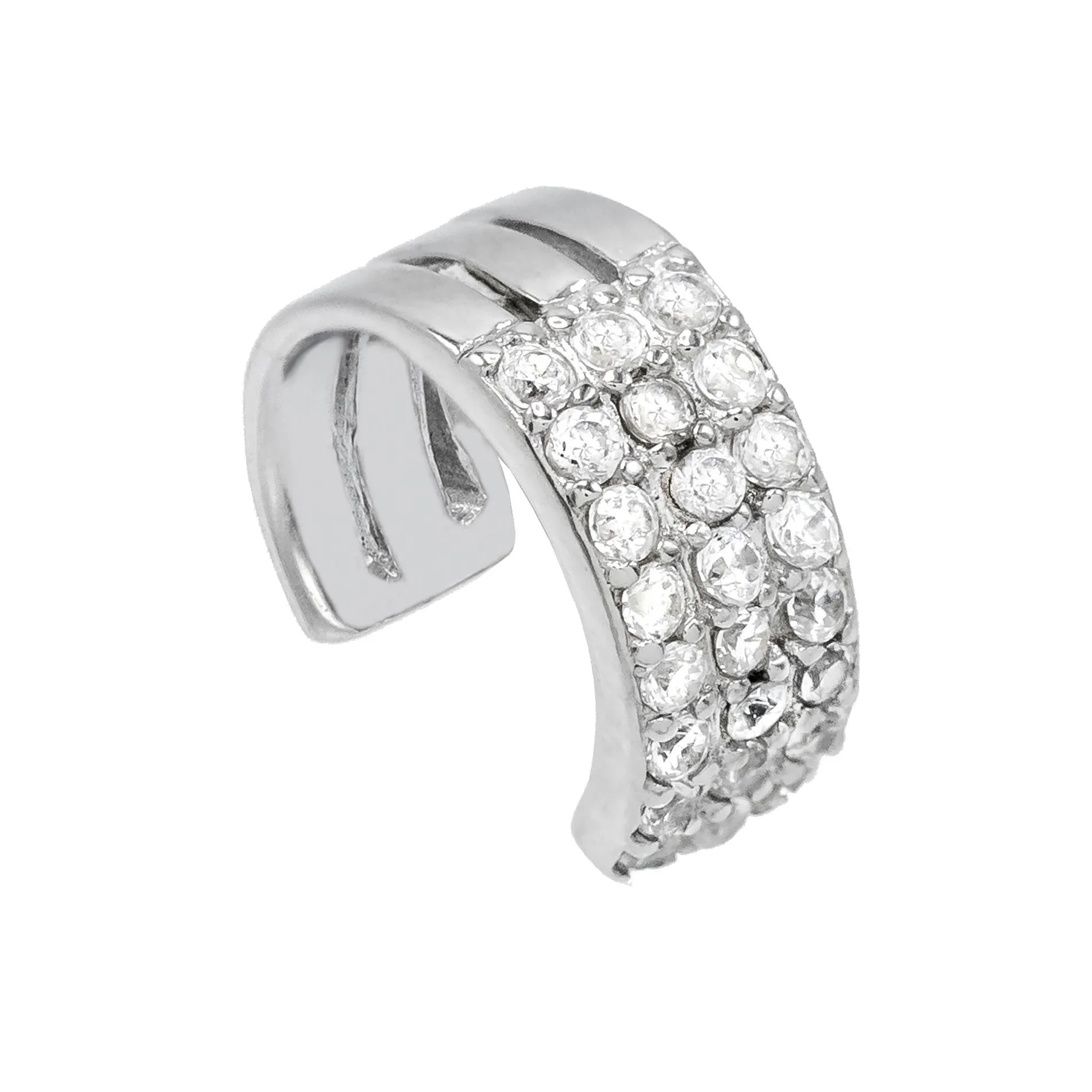 Triple Pavé Ear Cuff
