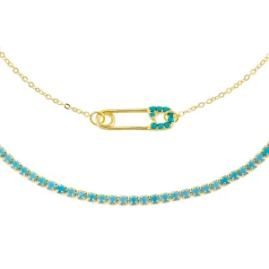 Turquoise Anklet Combo Set