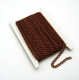 Twist Curb Unfinished Chain-3.9x2.8x0.7mm Jewelry Making Supply