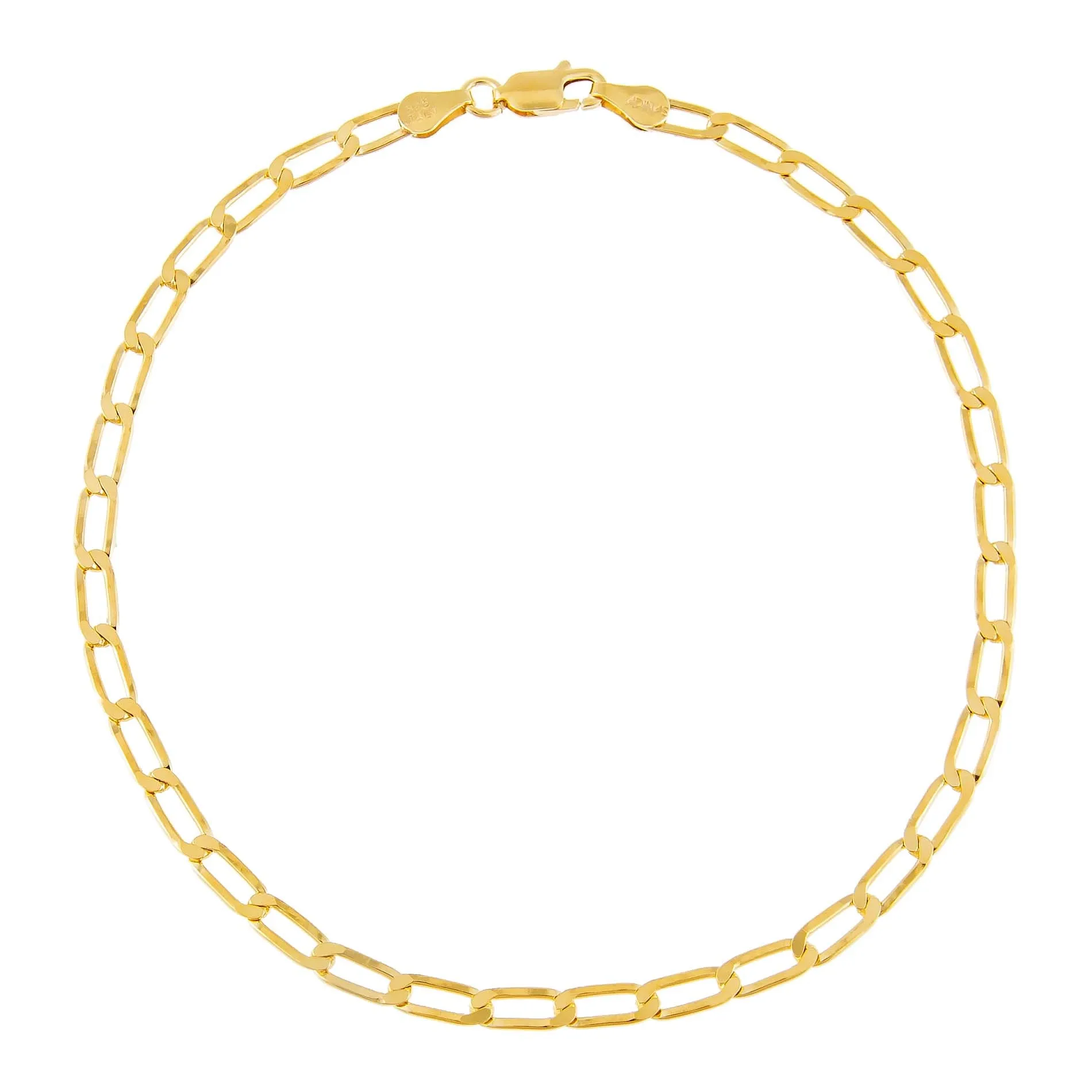 Twisted Paperclip Anklet