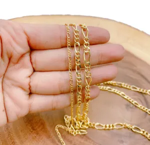 Unfinished Figaro Chain Necklace by Foot
