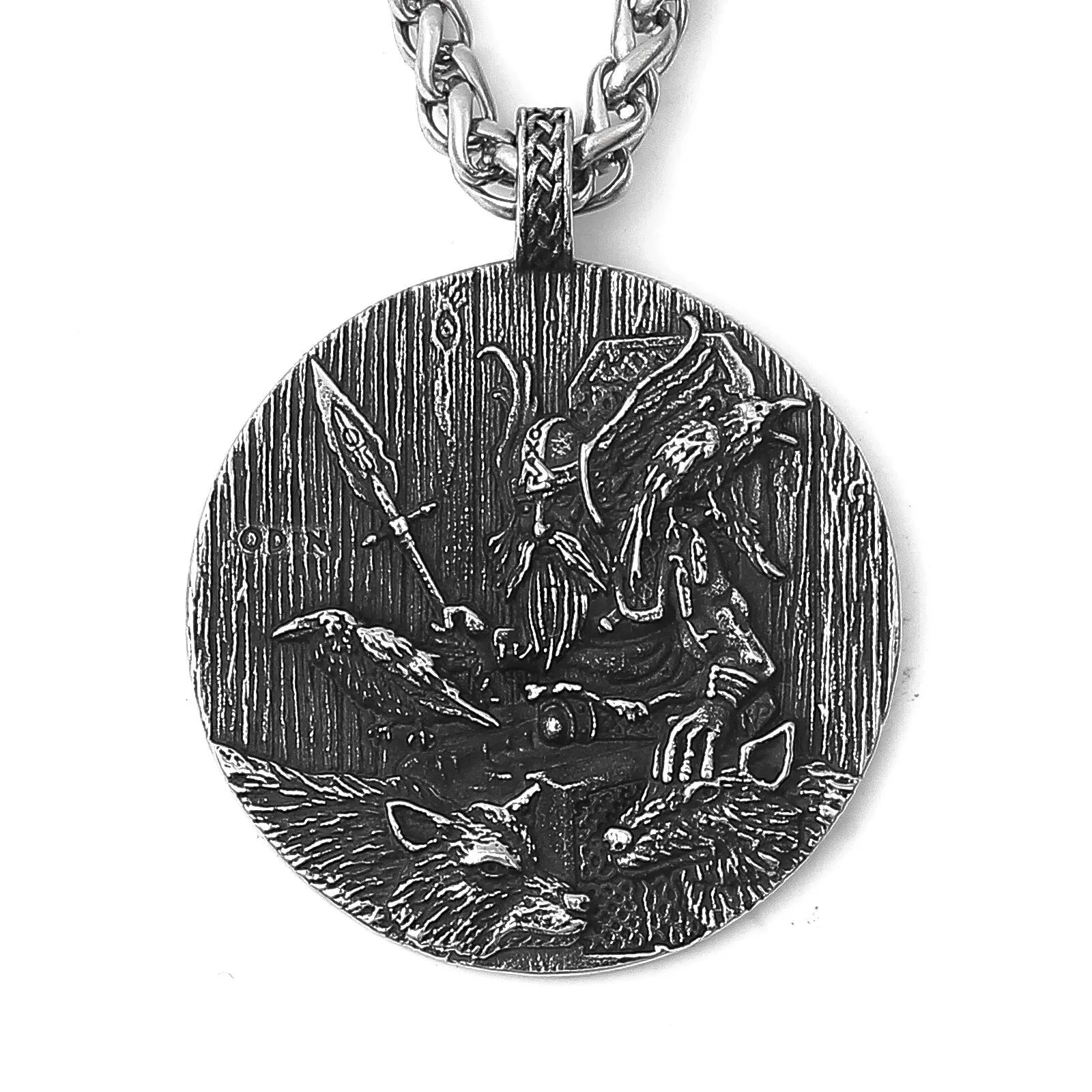 Unique Design Viking Jewelry Stainless Steel Odin Pendant Necklace