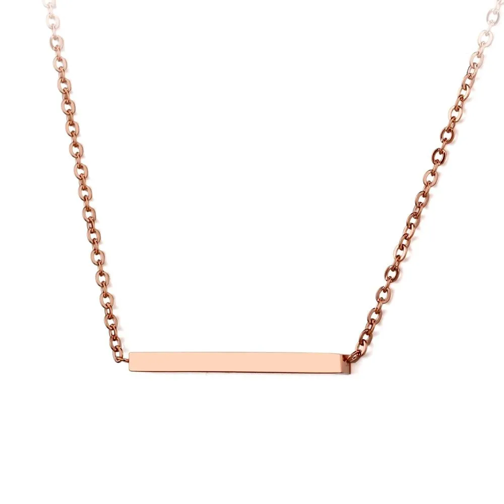 Unique Personalized Stainless Steel Necklace with Customized Name Pendant, Trendy Jewelry Birthday Gift for Women