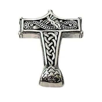 Viking Knot Thor's Hammer 925 Sterling Silver Pendant