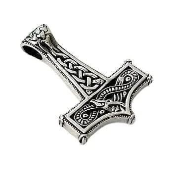 Viking Knot Thor's Hammer 925 Sterling Silver Pendant
