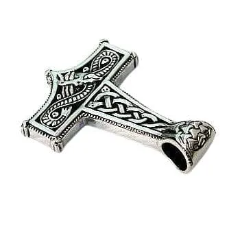Viking Knot Thor's Hammer 925 Sterling Silver Pendant