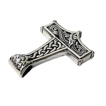 Viking Knot Thor's Hammer 925 Sterling Silver Pendant