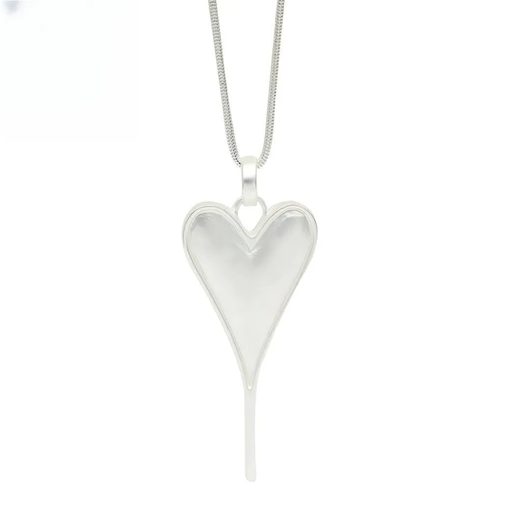 Vintage Geometric Collares Necklace Valentines Day Long Chains Pendants