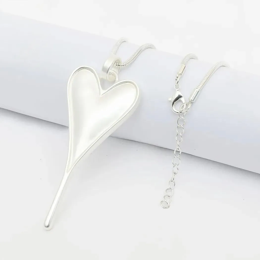 Vintage Geometric Collares Necklace Valentines Day Long Chains Pendants