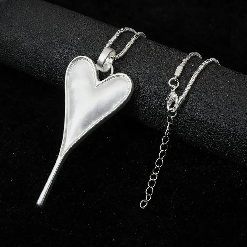 Vintage Geometric Collares Necklace Valentines Day Long Chains Pendants