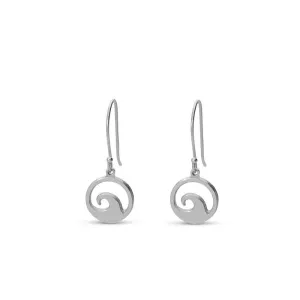 Wave Silver Earrings