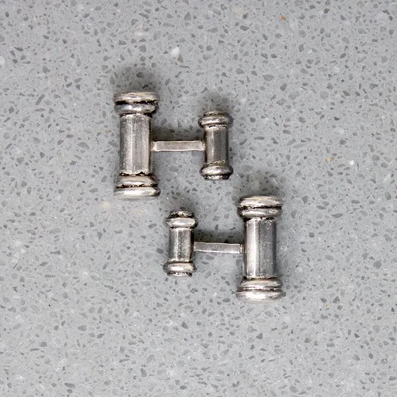 Whimsical Cufflinks in Mexican Sterling Silver