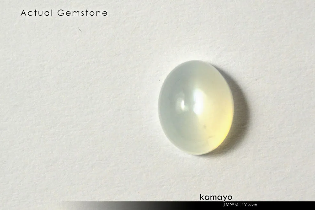 WHITE MOONSTONE GEMSTONE - 10x8mm Oval Loose Stone