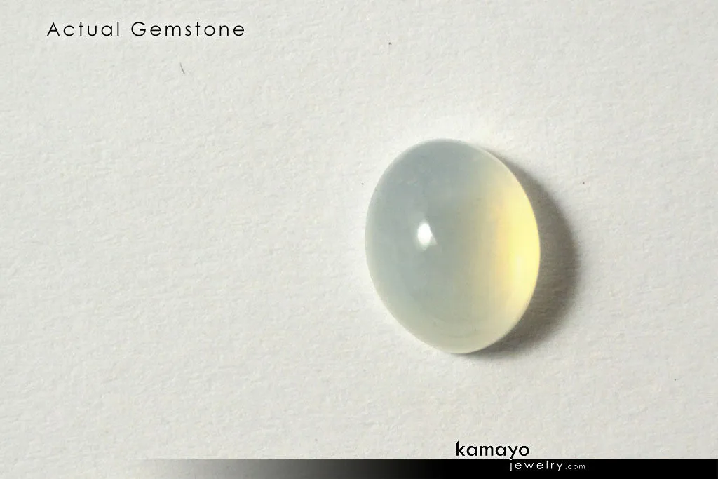 WHITE MOONSTONE GEMSTONE - 10x8mm Oval Loose Stone