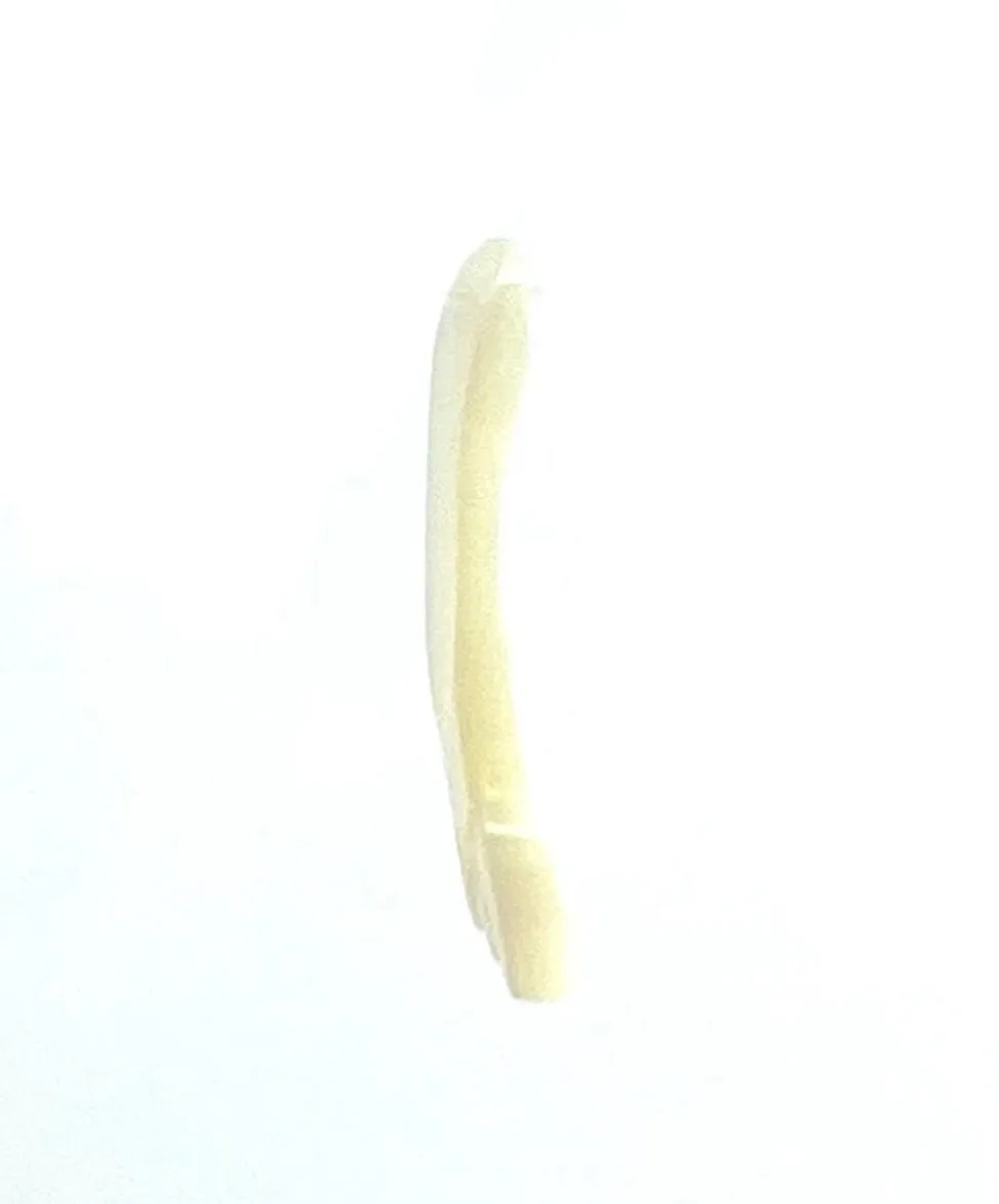 White South Sea Mother Of Pearl Foot Print Bead, Sku#M464