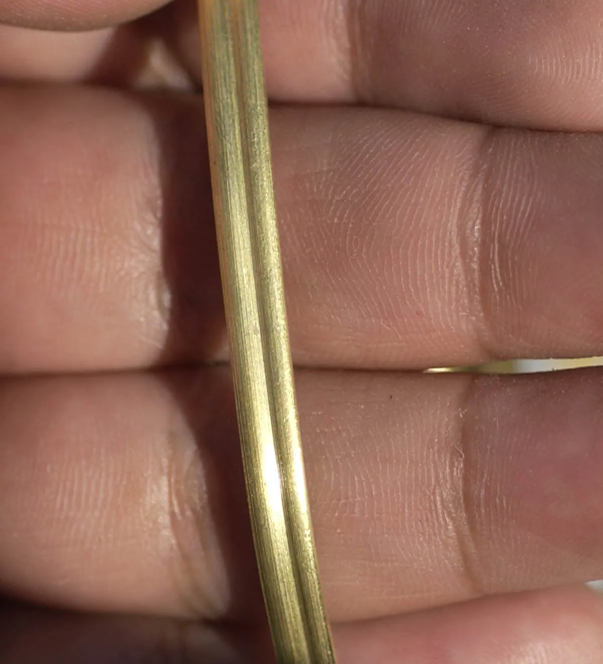 Wide ring band heavy gauge 4mm Double half round jewelry wire