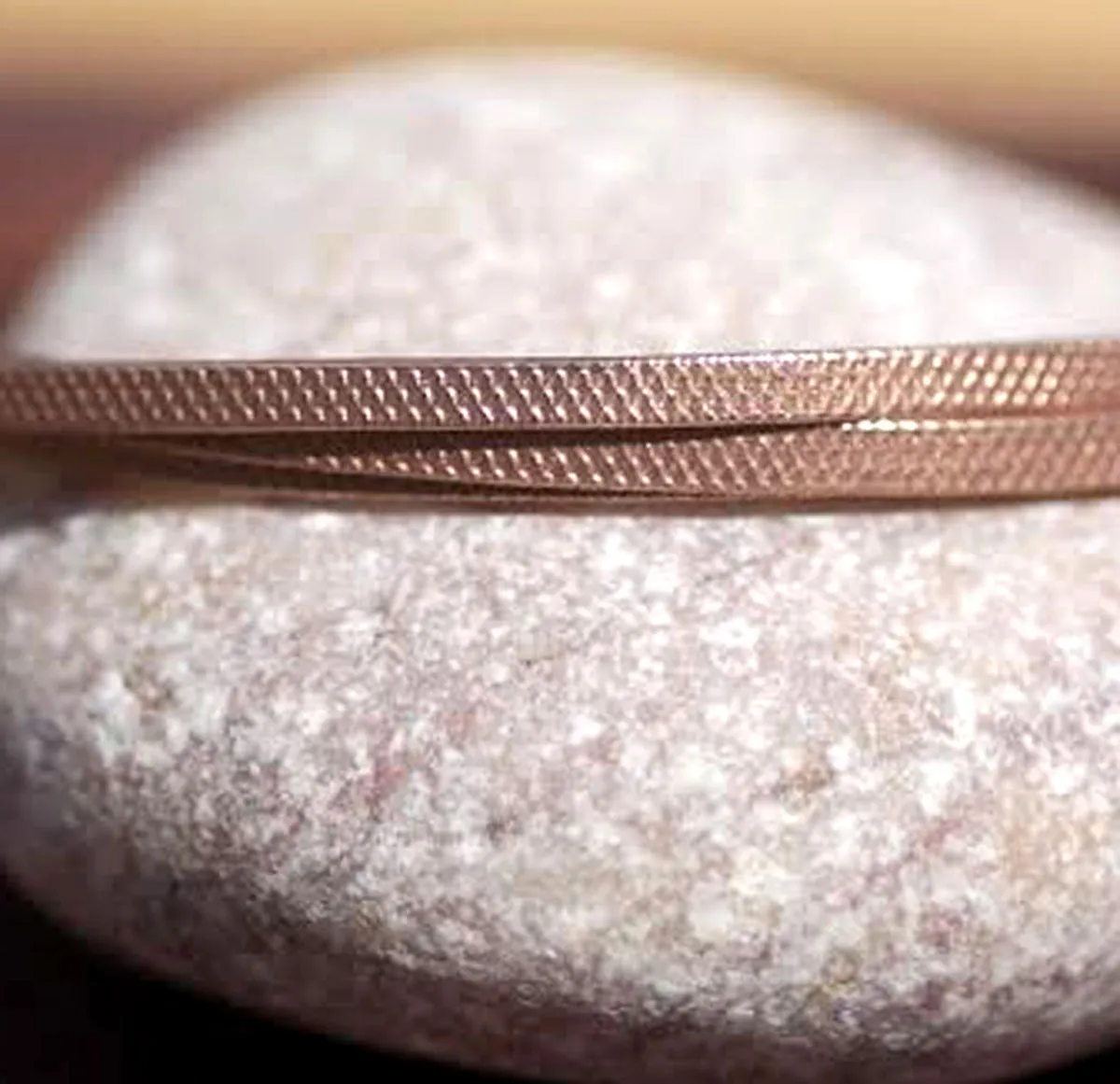 Wire Braided Pattern Stock Shank 2.6mm Textured Metal Wire - Rings Bracelets Pendants Metalwork Variety of Metals