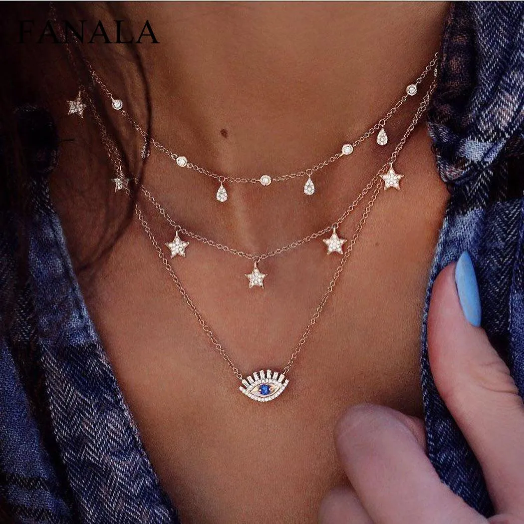 Women Fashion Multilayer Necklaces