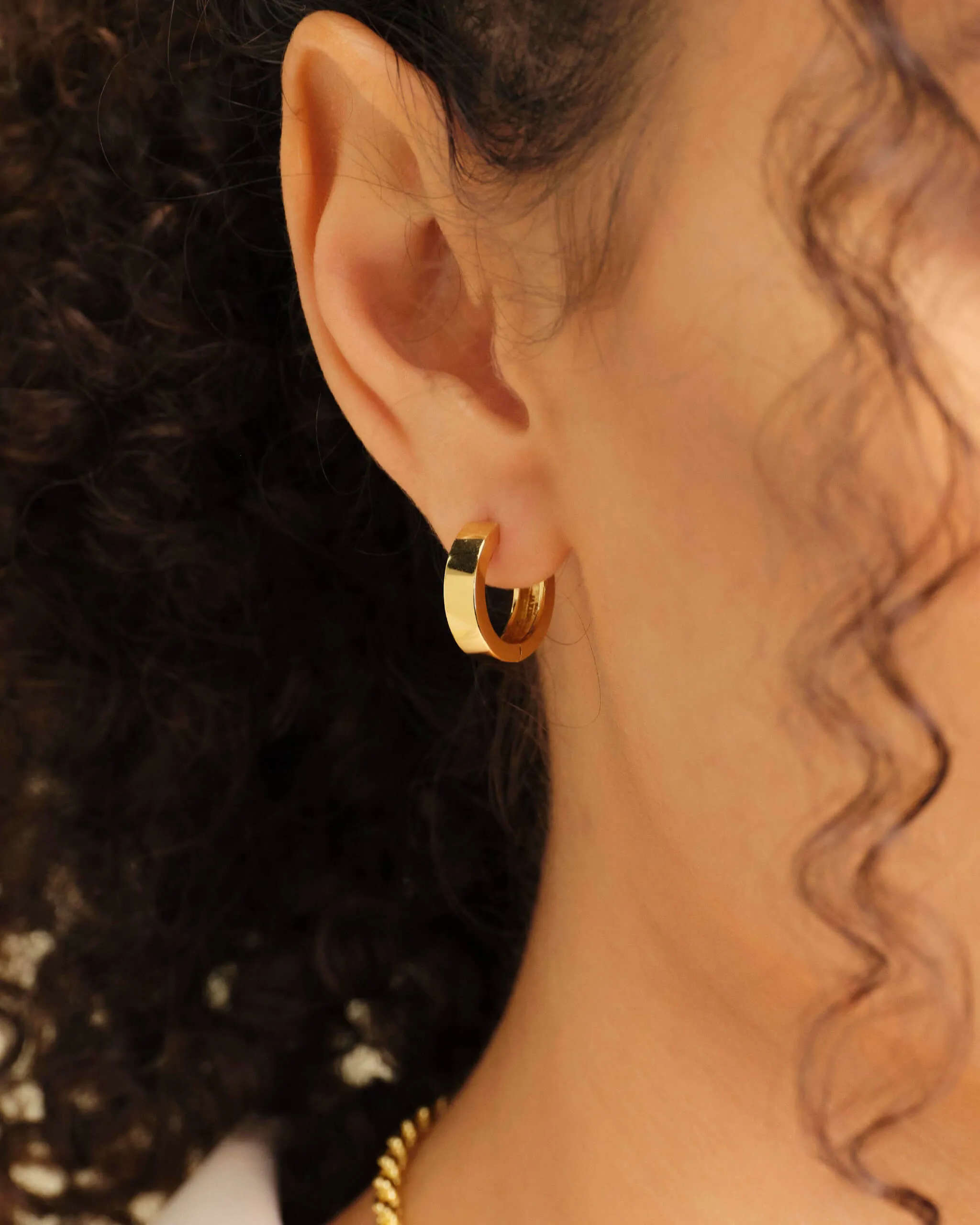 Women's Classic Hoop Earrings - Gold