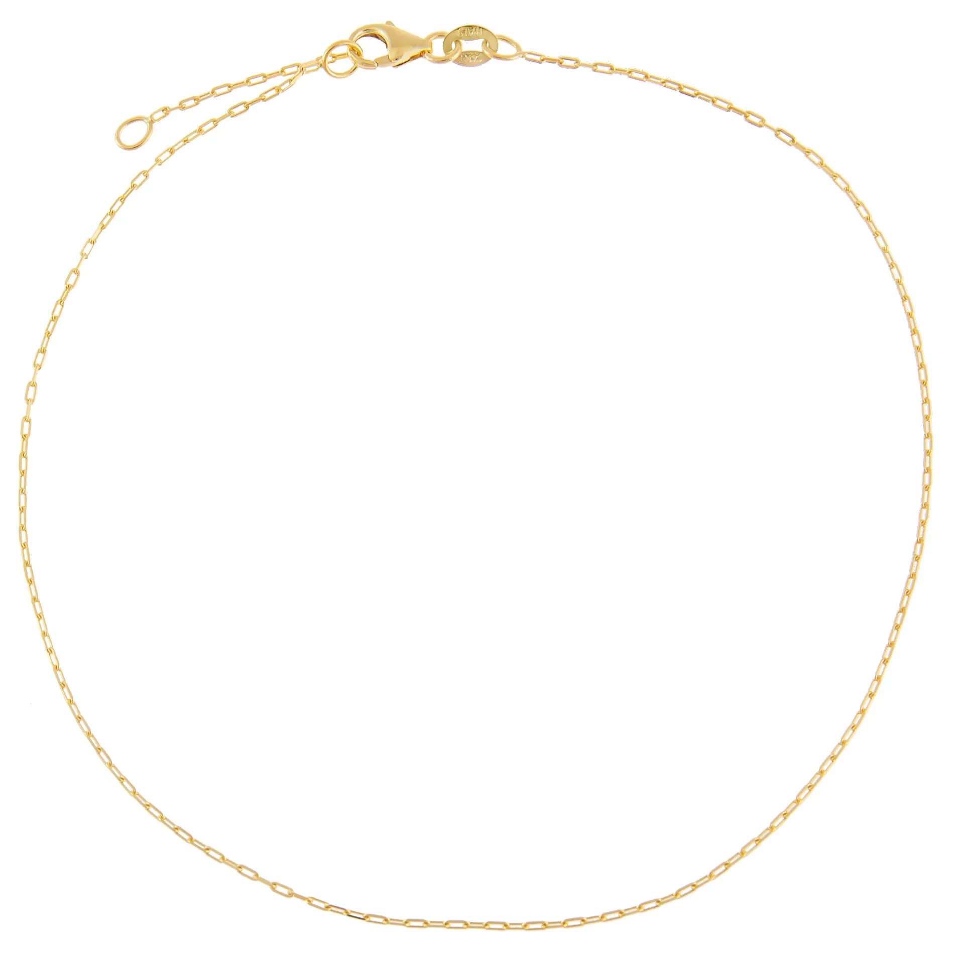 XS Link Chain Anklet 14K