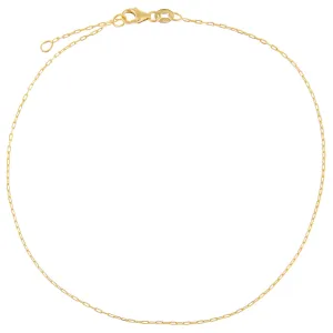 XS Link Chain Anklet 14K