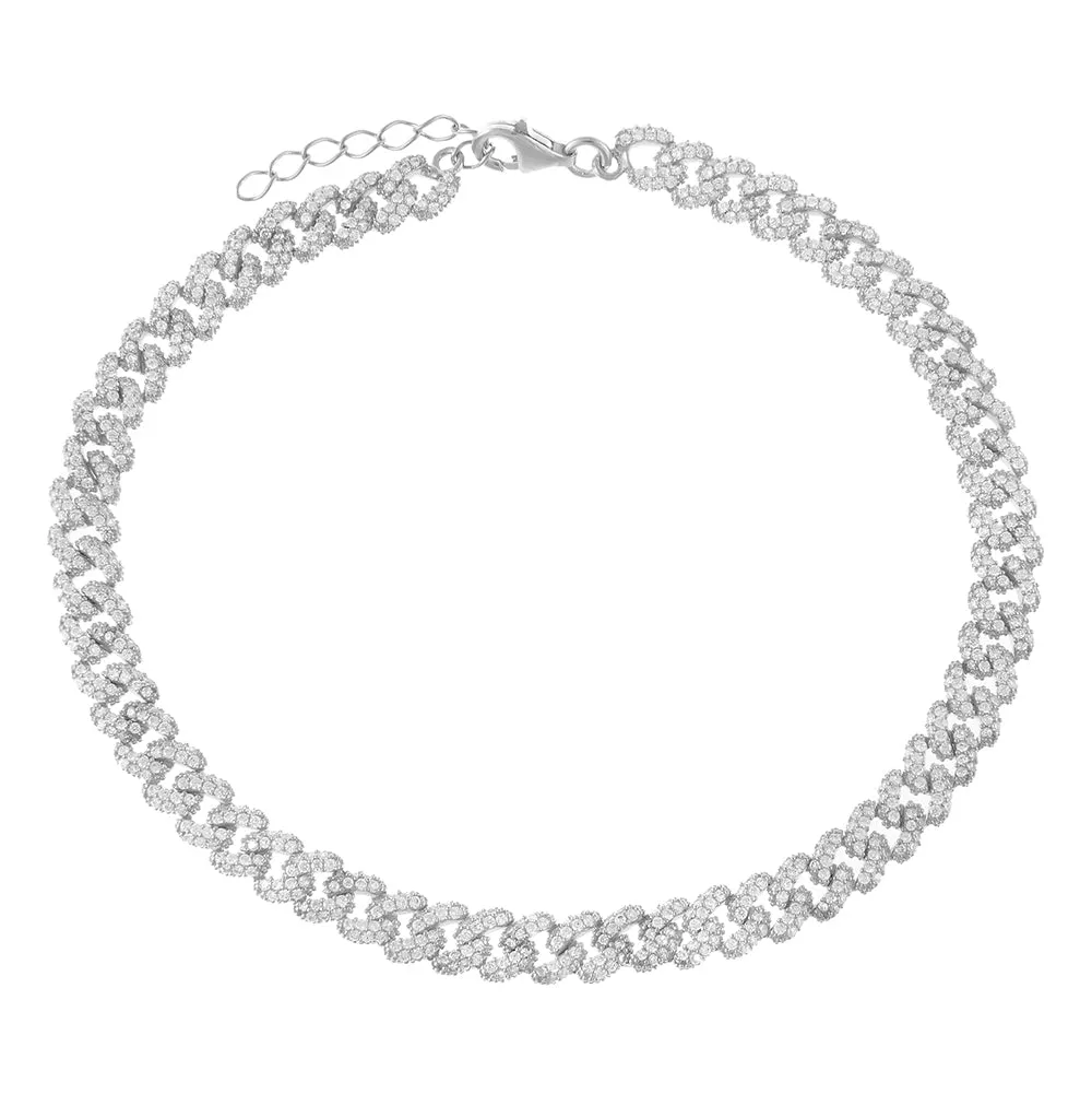 XS Pavé Chain Link Anklet