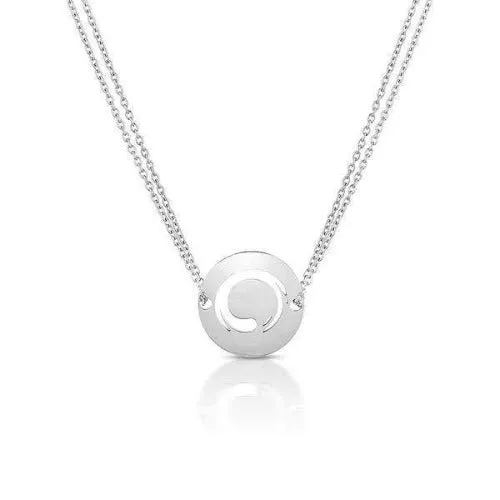Zen Circle Necklace - Enso Pendant and Chain