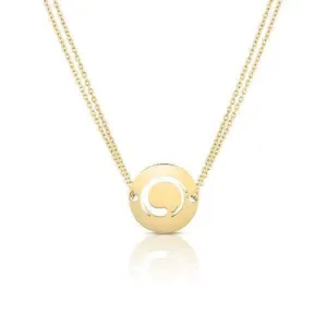 Zen Circle Necklace - Enso Pendant and Chain