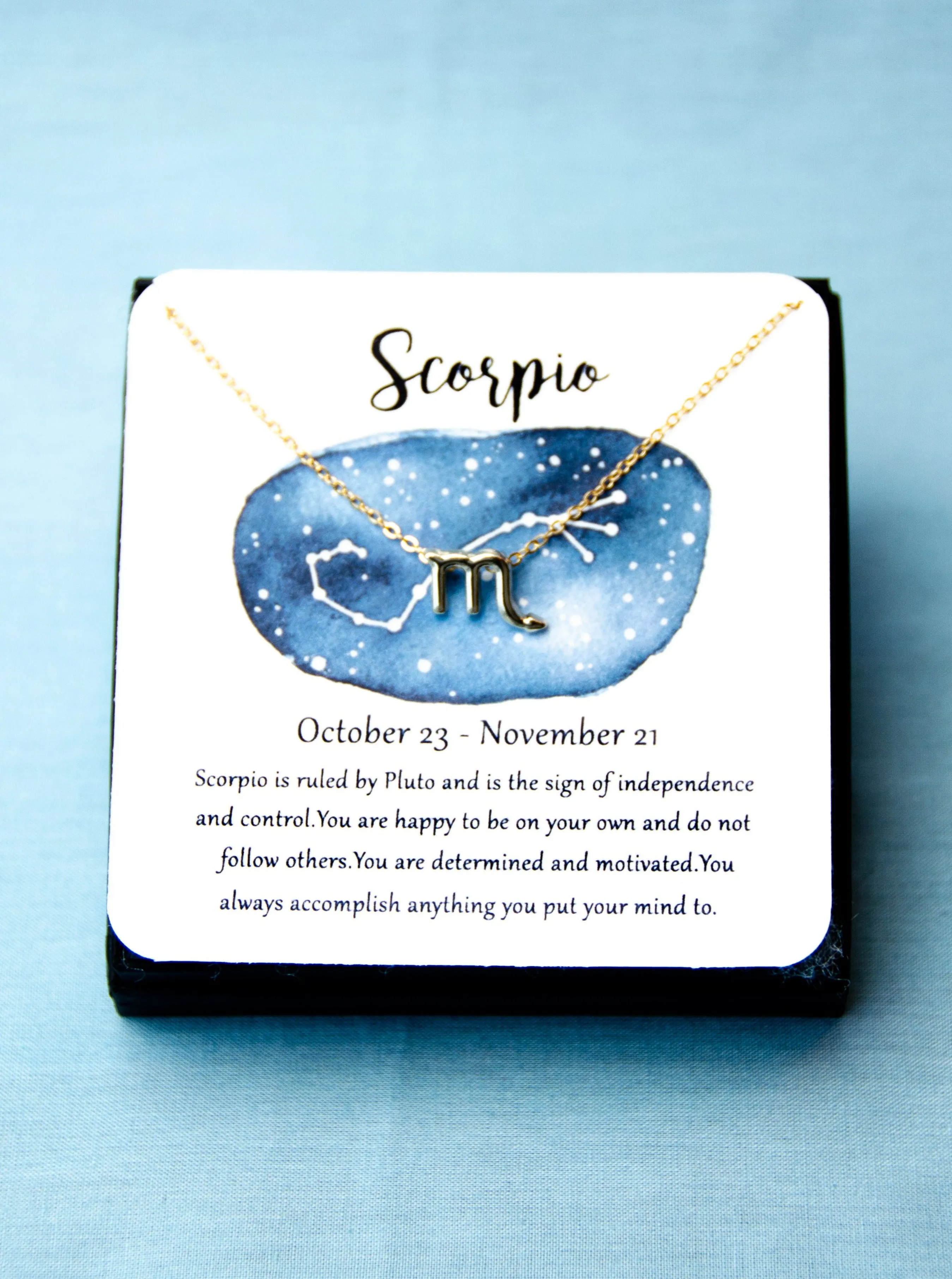 Zodiac Scorpio Astrological Necklace