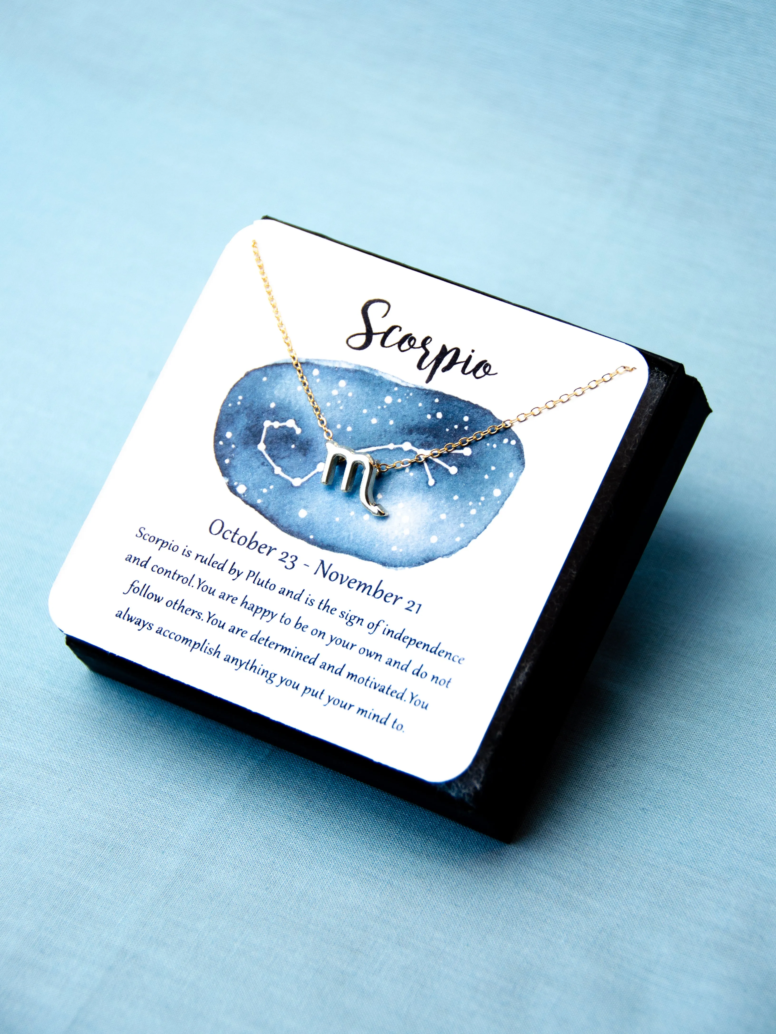 Zodiac Scorpio Astrological Necklace